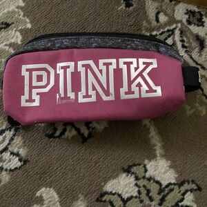 Pink Victoria’s Secret makeup bag
